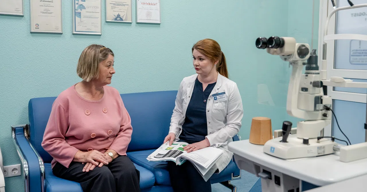 Осмотр у офтальмолога в клинике Эксимер