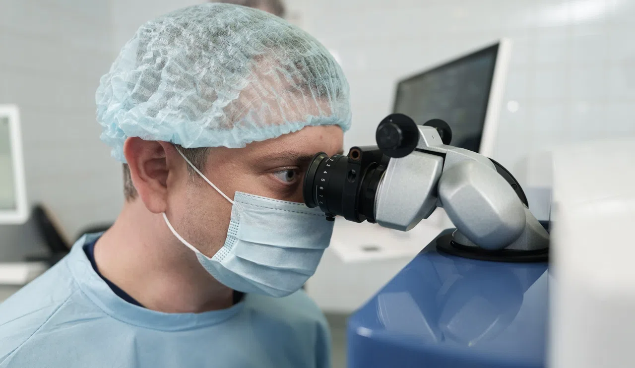 Выполнение лазерной коррекции