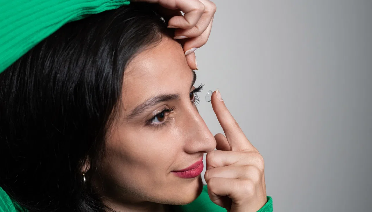 Правила надевания контактных линз